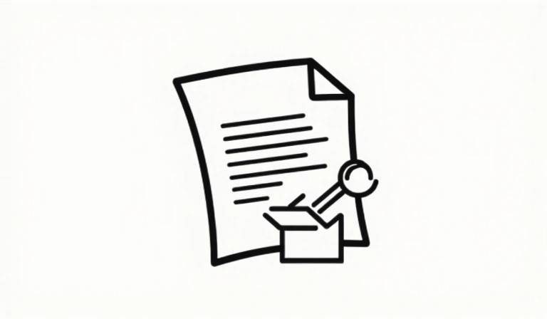 Return policy document icon