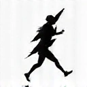 Icon representing energy and stamina, possibly a stylized lightning bolt or a running figure.